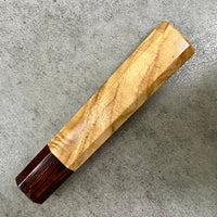 Custom Japanese Knife handle (wa handle) for 165-210 mm : Primavera and desert ironwood