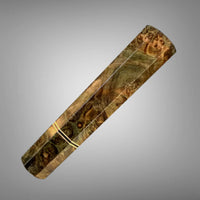 Custom Japanese Knife handle (wa handle) for 165-210 : Maple Burl and Bronze
