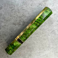 Custom Japanese Knife handle (wa handle) for 165-210mm - Emerald dyed mango