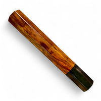 Custom Japanese Knife handle (wa handle) for 165-225 mm: Figured Siamese Rosewood and horn