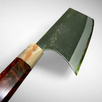 Custom Sugi Tadokoro Nakagawa W2 Tank 180mm - Old Growth Desert Ironwood and marbled horn