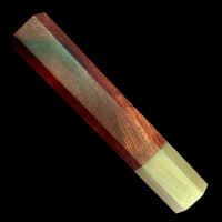 Custom Japanese Knife handle (wa handle) for 165-185 mm - Siam Rosewood and blonde horn