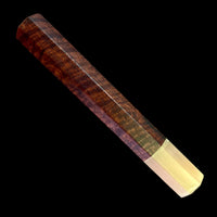 Custom Japanese Knife handle (wa handle) for 240mm - Curly Narra and blonde