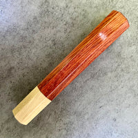 Custom Japanese Knife handle (wa handle) for 165-210 mm - Bubinga and holly
