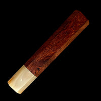Custom Japanese Knife handle (wa handle) for 240mm - Black cocobolo and blonde