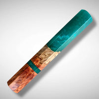 Custom Japanese Knife handle (wa handle) for 165-210 mm: Red mallee burl hybrid