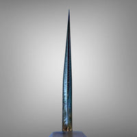 Sugi Tadokoro Tanaka Aogami Super Gyuto 240 Kurouchi Finish - Dark Cocobolo burl and blonde