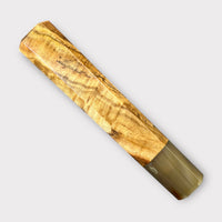 Custom Japanese Knife handle (wa handle) for 240 mm - Primavera and mabled horn