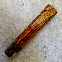 Custom Japanese Knife handle (wa handle) for 240mm - Desert Ironwood and horn