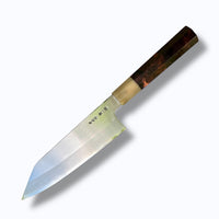 Custom Hatsukokoro Nakagawa B1 Bunka 170mm - Ultra rare black cocobolo burl and blonde horn