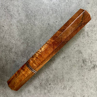 Japanese Knife handle (wa handle) for 240mm - Curly Hawaiian Koa with copper
