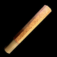 Custom Japanese Knife handle (wa handle) for 240mm - Straight grain Koa and marbled horn
