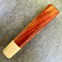 Custom Japanese Knife handle (wa handle) for 240mm - Bubinga and holly