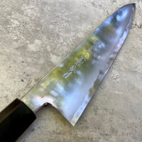 Yoshikazu Tanaka Aogami Super Damascus 240 Gyuto - Cocobolo and horn
