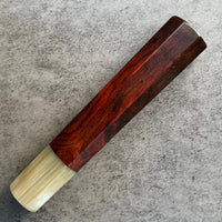 Hanoi Made Custom Japanese Knife handle (wa handle) for 240 : Siamese Rosewood and blonde horn