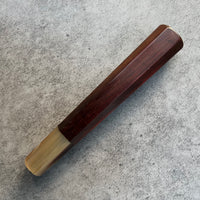 Hanoi Made Custom Japanese Knife handle (wa handle) for 240 : Siamese Rosewood and mabled horn