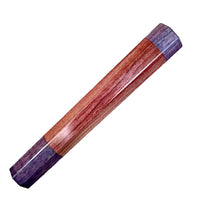 Custom Japanese Knife handle (wa handle) for 240mm : Dyed curly maple - purple and red