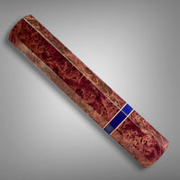 Japanese Knife handle (wa handle) for 240 mm : Double dyed box maple burl