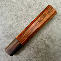Custom Japanese Knife handle (wa handle) for 165- 210mm : Figured Siamese rosewood marbled dark horn