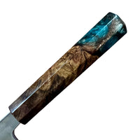 Custom Hatsukokoro Hikari SLD Gyuto 195 mm - Canxan Negro Burl Hybrid