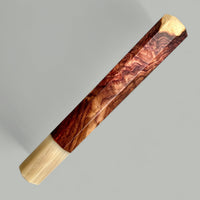 Custom Japanese Knife handle (wa handle) for 240 mm - Cocobolo burl and blonde horn