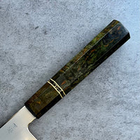 Custom Tetsujin Ginsan 3 Kiritsuke 210mm - Karelian birch