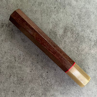 Custom Japanese Knife handle (wa handle) for 165-210mm : Katalox and marbled horn