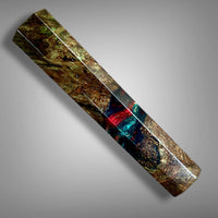 Custom Japanese Knife handle (wa handle) for 165-210 mm: Dyed oak burl