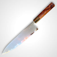 Sugi Fujiwara Myojin 240 mm Ironclad Aogami Super - Cocobolo burl