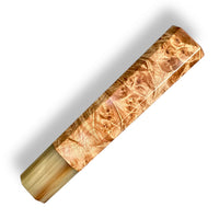 Japanese Knife handle (wa handle) for 240-260 mm : Maple burl and marbled horn