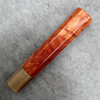 Custom Japanese Knife handle (wa handle) for 240mm - Siamese Rosewood and horn