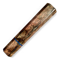 Custom Japanese Knife handle (wa handle) for 165- 210mm : Dyed spalted tamarind