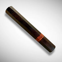 Japanese Knife handle (wa handle) for 165-210 mm : African Blackwood and cocobolo