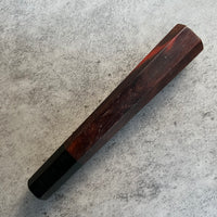 Hanoi Made Custom Japanese Knife handle (wa handle) for 240 : Siamese Rosewood and horn