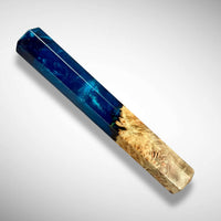 Custom Japanese Knife handle (wa handle) for 165-210 mm: Maple Burl Hybrid