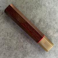 Custom Japanese Knife handle (wa handle) for 165-210mm : Katalox and marbled horn