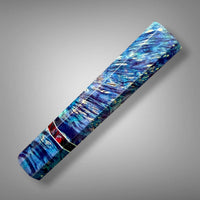 Custom Japanese Knife handle (wa handle) for 240-260mm : Double dyed box elder burl (Block BE121)