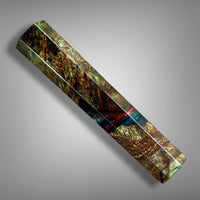 Custom Japanese Knife handle (wa handle) for 165-210 mm: Dyed oak burl