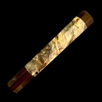 Custom Japanese Knife handle (wa handle) for 240-260 mm - Buckeye and Macassar ebony