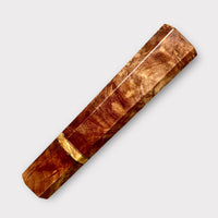 Custom Japanese Knife handle (wa handle) for 165-210 mm : Maple burl