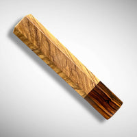 Japanese Knife handle (wa handle) for 165-225 mm : Olive and desert ironwood