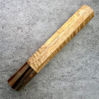 Custom Japanese Knife handle (wa handle) for 165-210mm - Koa and marbled horn