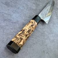 Custom Yu Kurosaki Fujin SG2 Hammered Gyuto 210 - Spalted hackberry