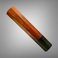 Custom Japanese Knife handle (wa handle) for 165-210 mm: Siamese Rosewood and horn
