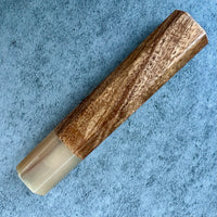 Custom Japanese Knife handle (wa handle) for 165-210mm - Tasmanian Blackwood and blonde (soft curl)