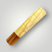 Custom Japanese Knife handle (wa handle) for 165-210 mm: Curly Ash and Morado