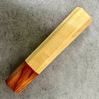Custom Japanese Knife handle (wa handle) for 165-210mm : Real Ceylon Satinwood and Cocobolo with vintage poker chip