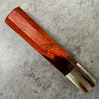 Hanoi Made Custom Japanese Knife handle (wa handle) for 210mm : Siamese Rosewood and Marbled horn