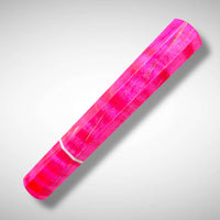 Custom Japanese Knife handle (wa handle) for 165-210 mm: Dyed curly maple pink