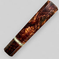 Custom Japanese Knife handle (wa handle) for 240 mm - CITES Cocobolo burl and Mammoth Tusk